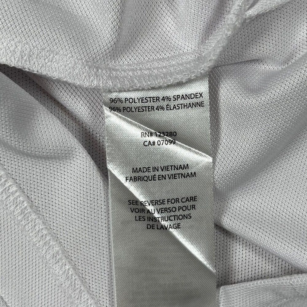 Travis‎ Mathew Polo Shirt Mens XXL White Stars Stripes Patriotic Golf Athleisure - Picture 4 of 11